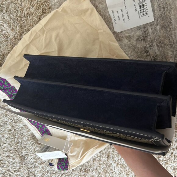 ToryBurch T Monogram Jacquard Shoulder Bag - Picture 5 of 6